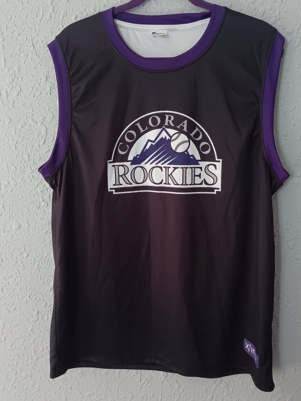 Colorado Rockies Sleeveless Team Jersey - Black & Purple